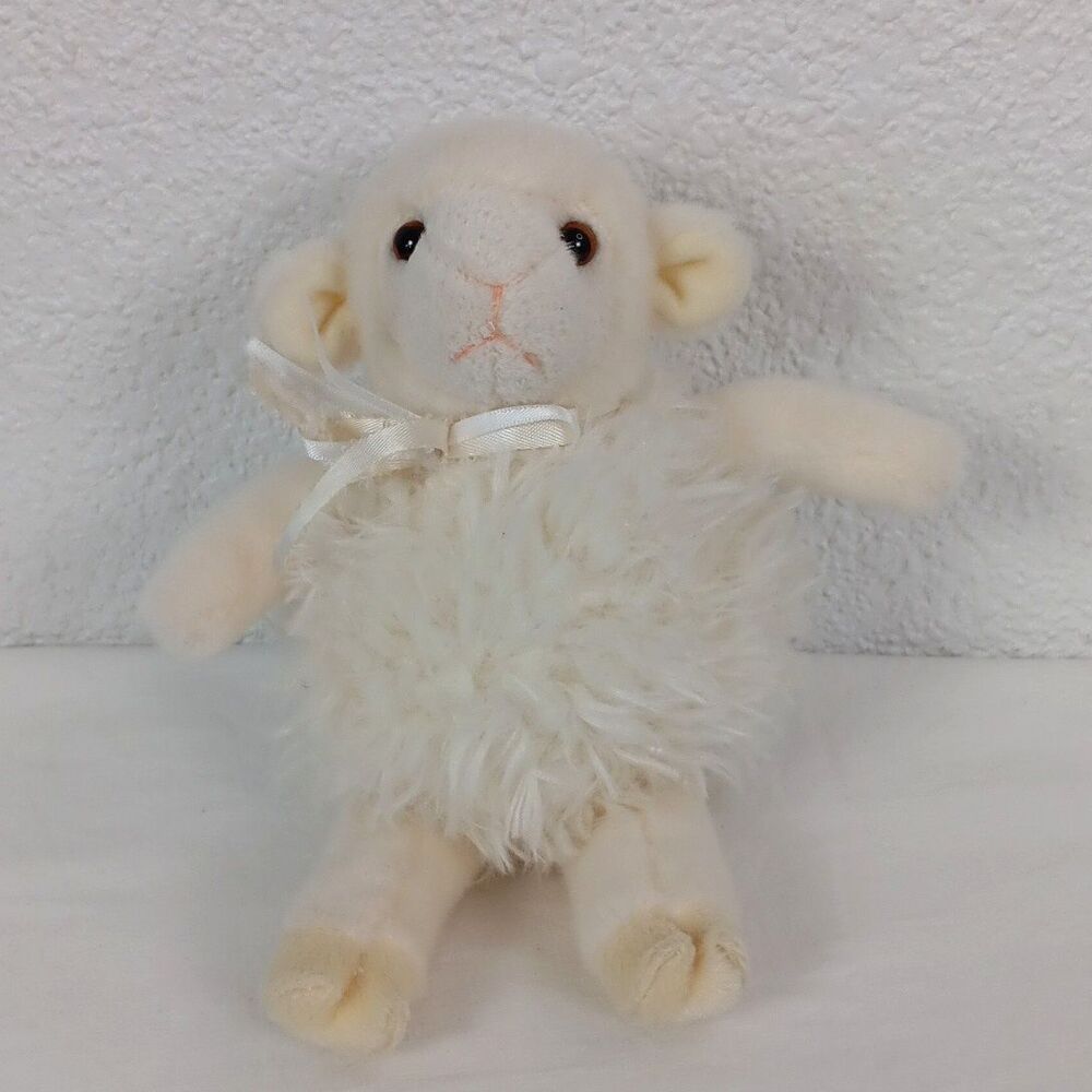 Cuddle Toys Skippy Fluffy Round Ball Belly Stuffed Lamb Plush Easter Toy